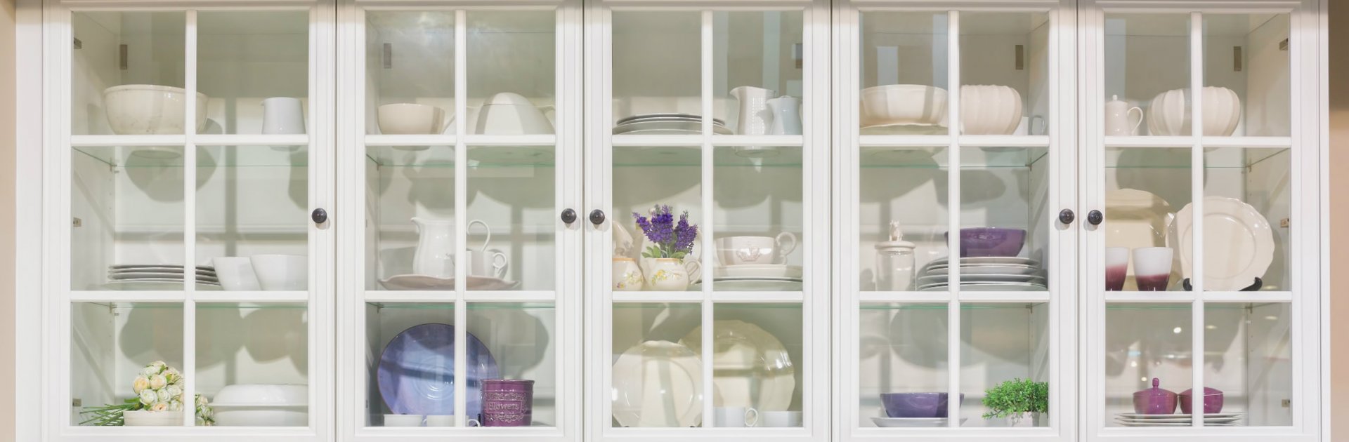 Cabinets with Glass Inserts